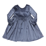 Pink Chicken girls velour steph dress - gray