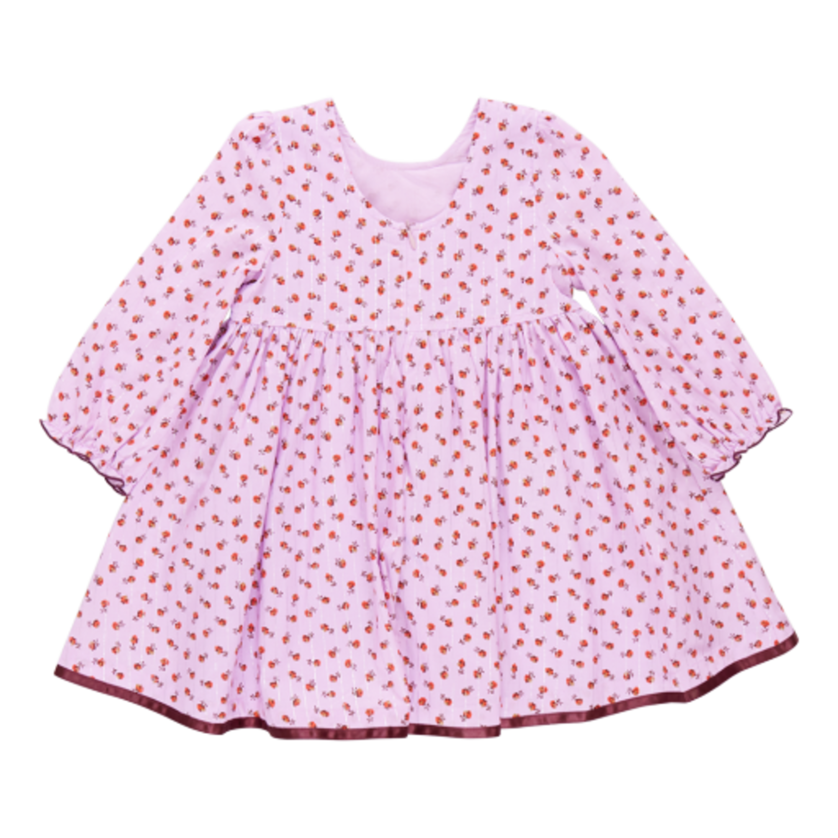 Pink Chicken girls amma dress - lavender tiny roses