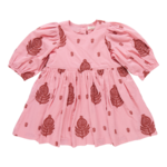 Pink Chicken girls brooke dress - indian stamp embroidery