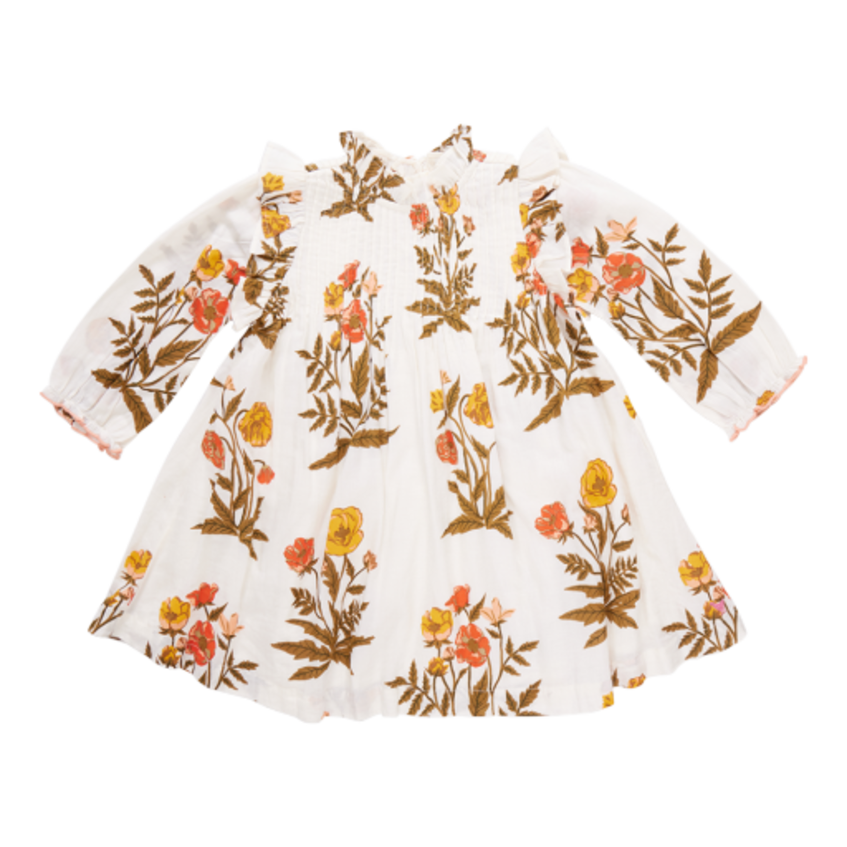 Pink Chicken girls jaipur dress - harvest poppy