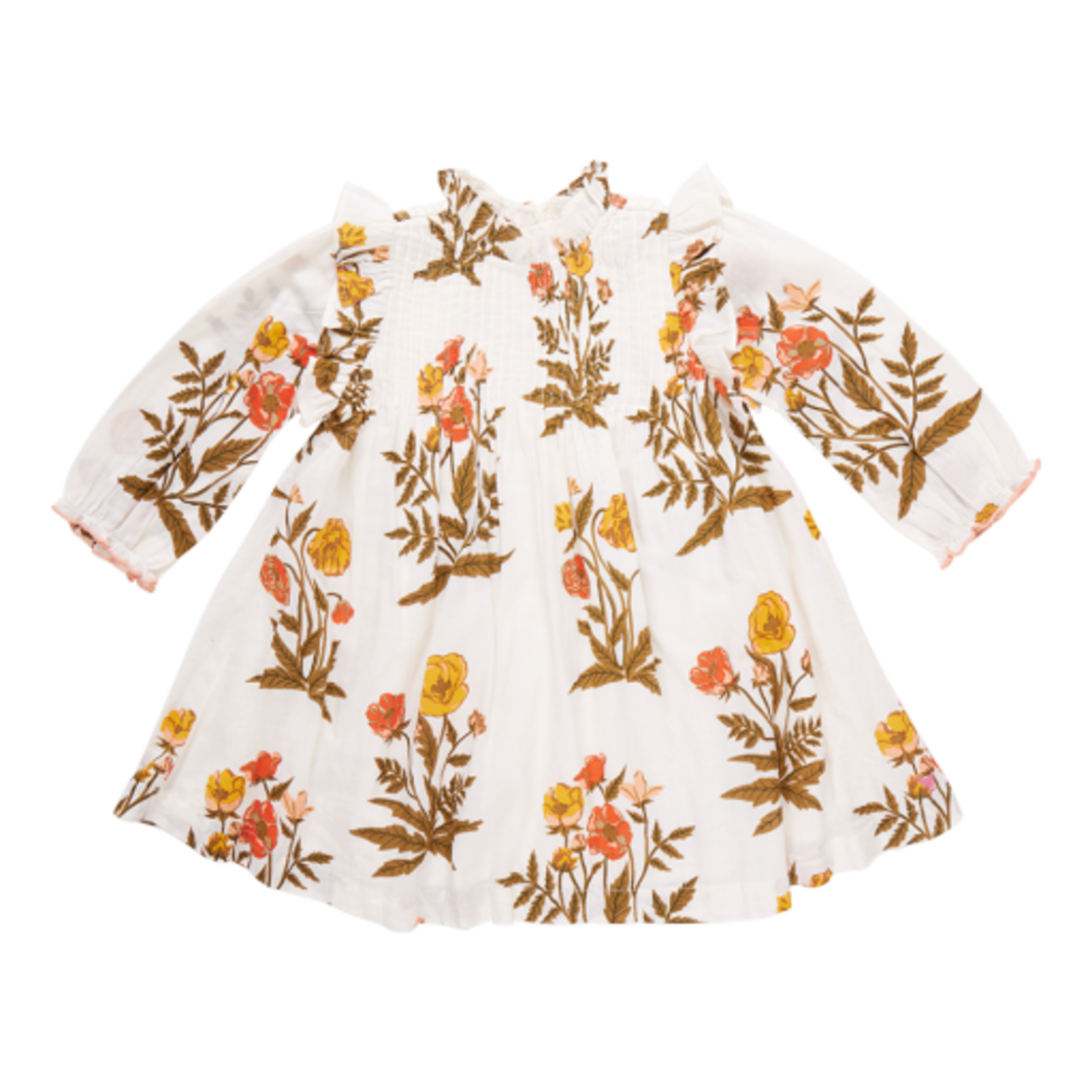 Pink Chicken girls jaipur dress - harvest poppy