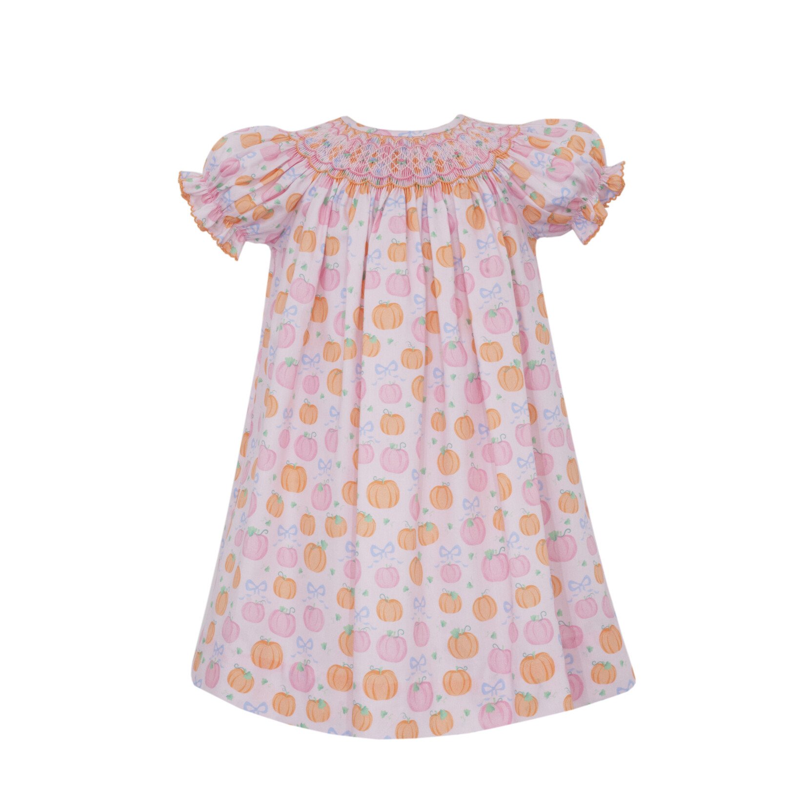 Anavini Pink Pumpkin Bishop Dress