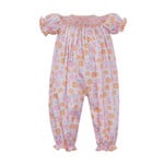 Anavini Pink Pumpkin Smocked Longall