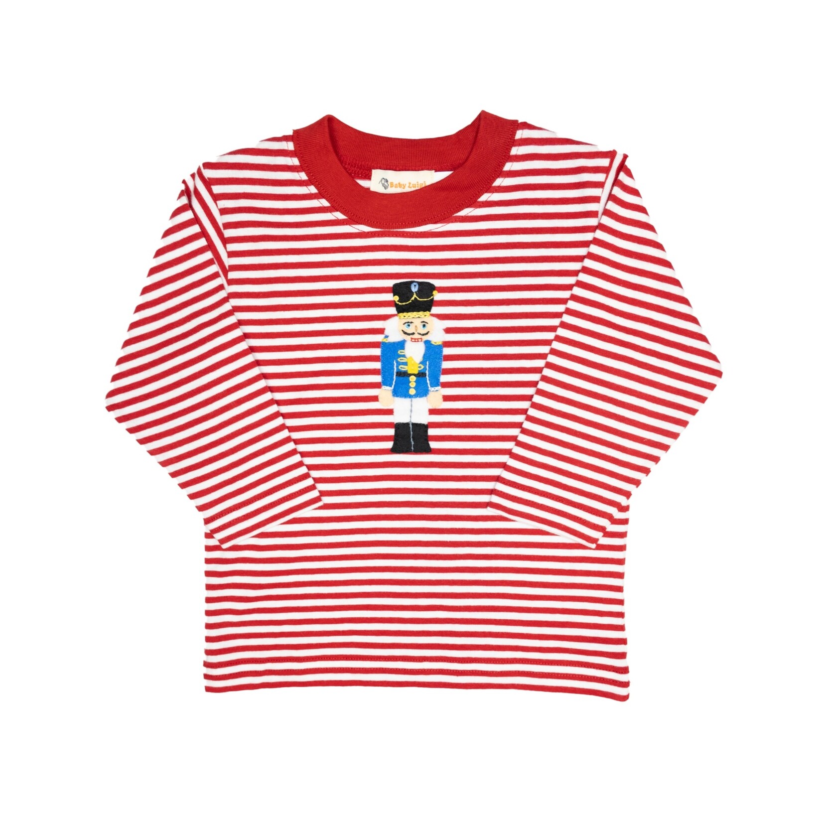 Luigi Kids Red Stripe Nutcracker Shirt