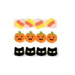 Lilies & Roses Cat, Candy Corn & Pumpkin Hair Clips