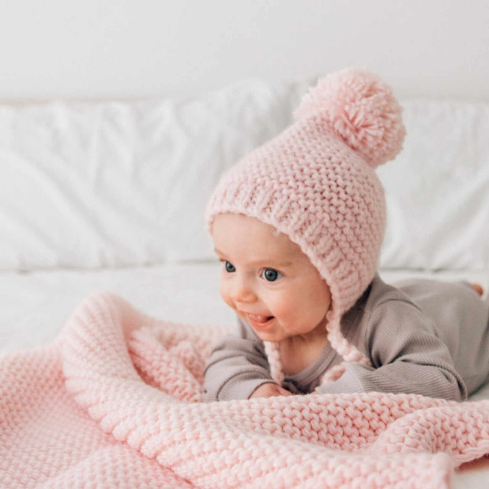 Huggalugs Garter Stitch Bonnet
