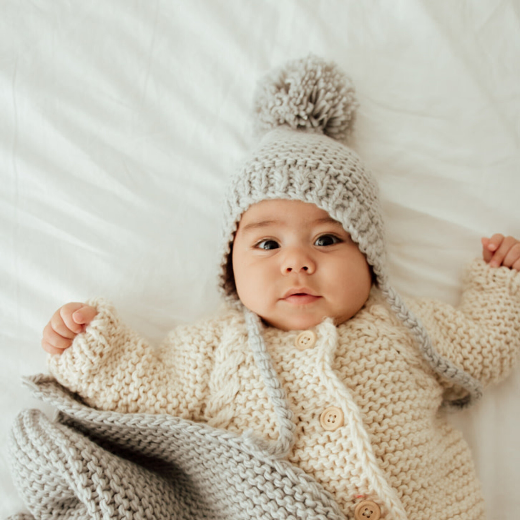 Huggalugs Garter Stitch Bonnet