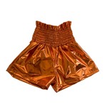 Belle Cher Orange Metallic Shorts