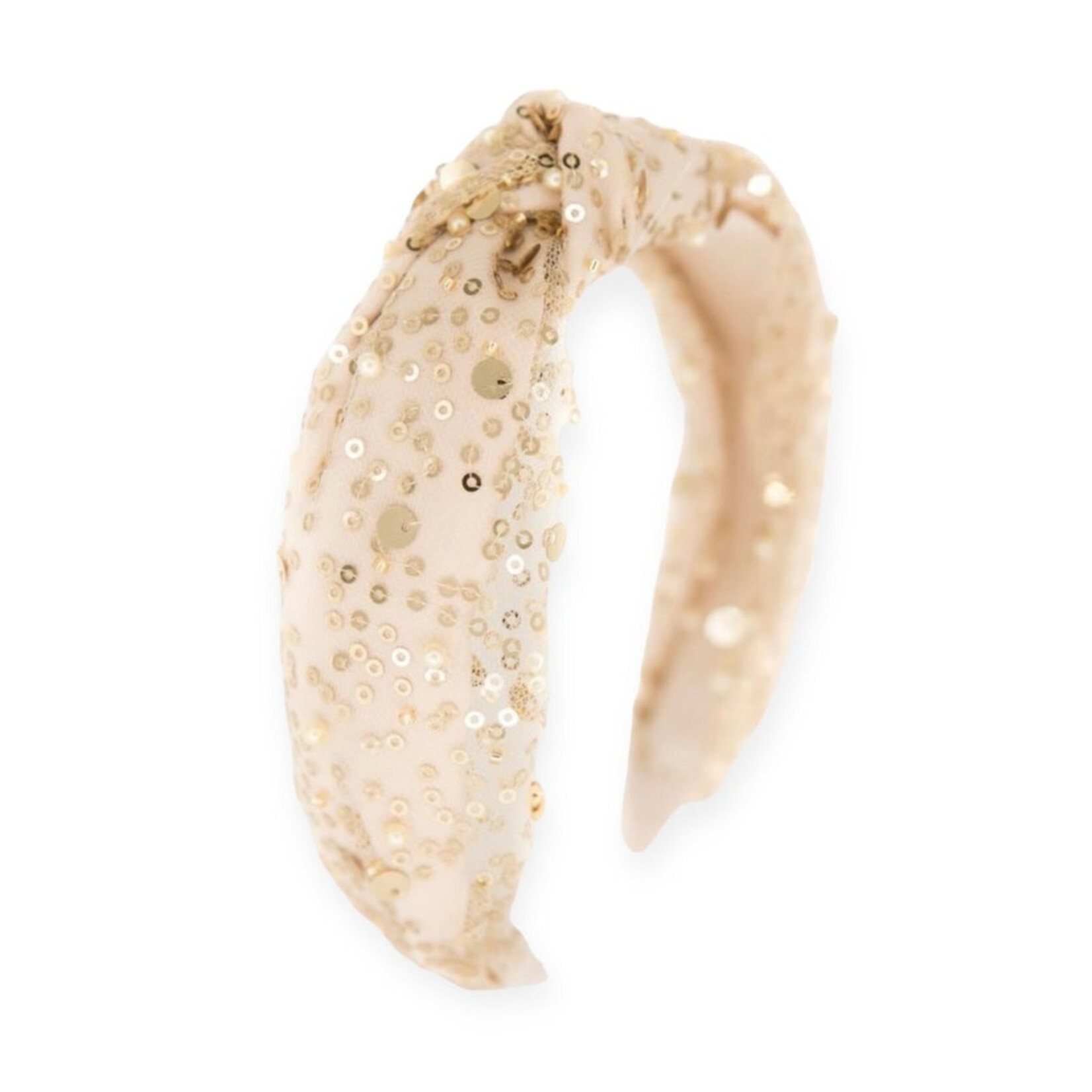 Bari Lynn Pearl Sequin Knot Headband