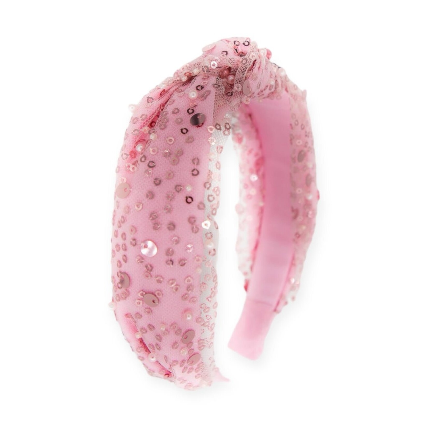 Bari Lynn Pearl Sequin Knot Headband