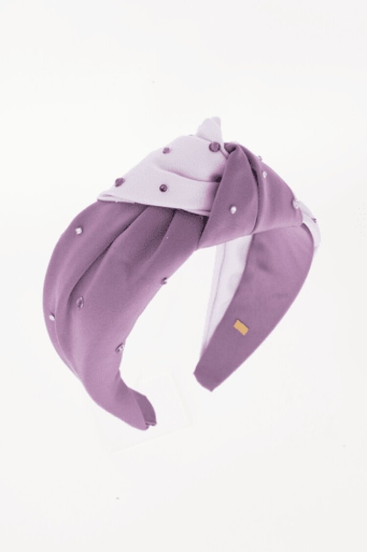 Bari Lynn 2 Tone Satin Knot Headband