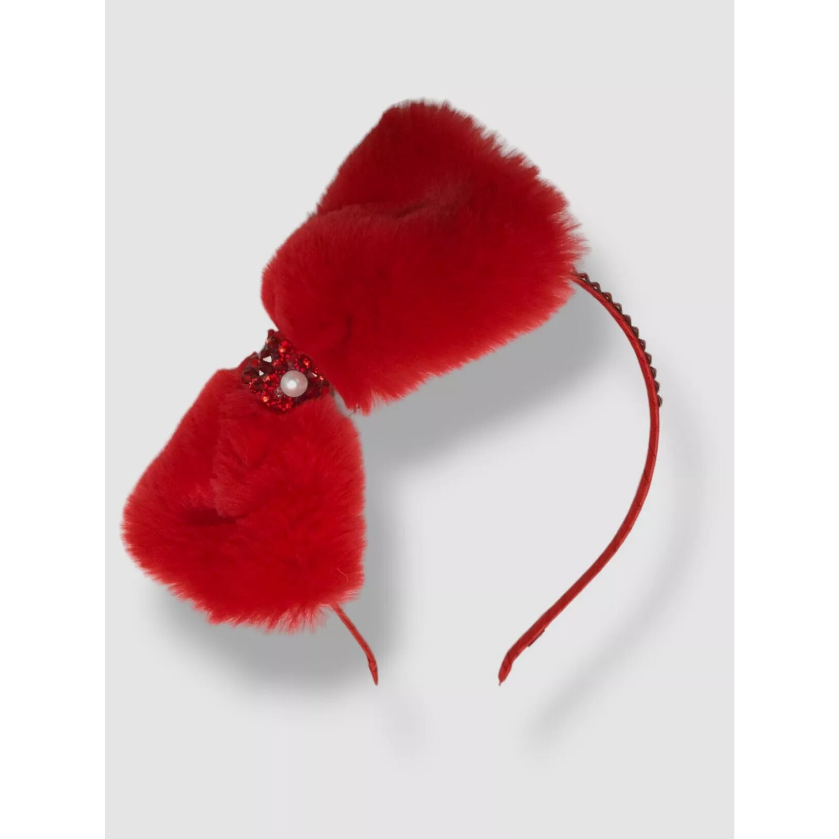 Bari Lynn Faux Fur Bow Headband