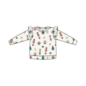 Angel Dear Nutcracker Cookies Ruffle Sweatshirt