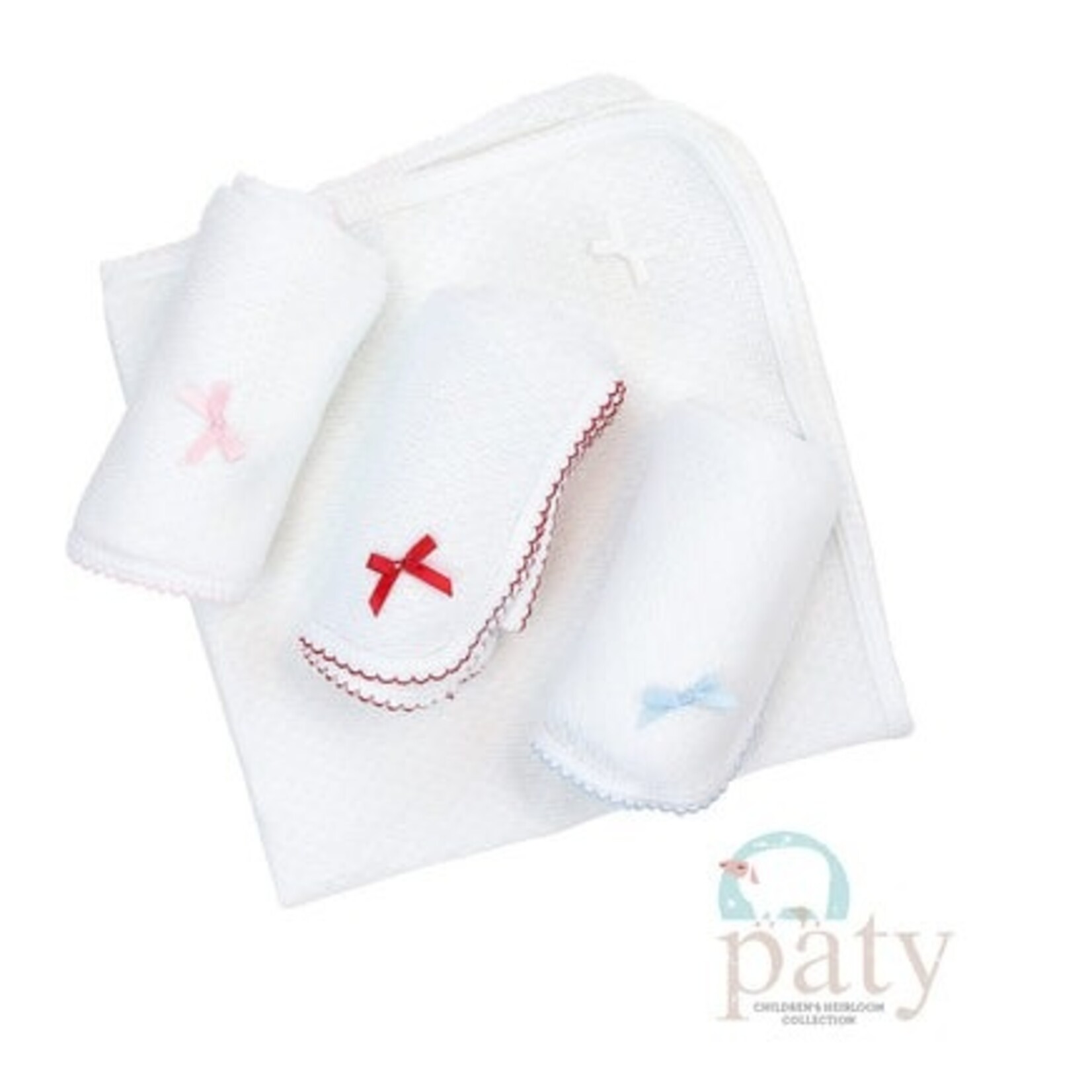 Paty Red Trim Blanket