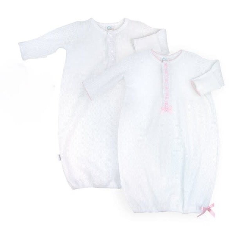 Paty Pink Eyelet Gown