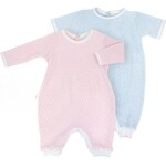Paty Pink Stripe LS Romper