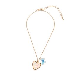Great Pretenders Butterfly Heart Locket Necklace