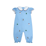 Zuccini Blue Cord Emb Christmas Bubble