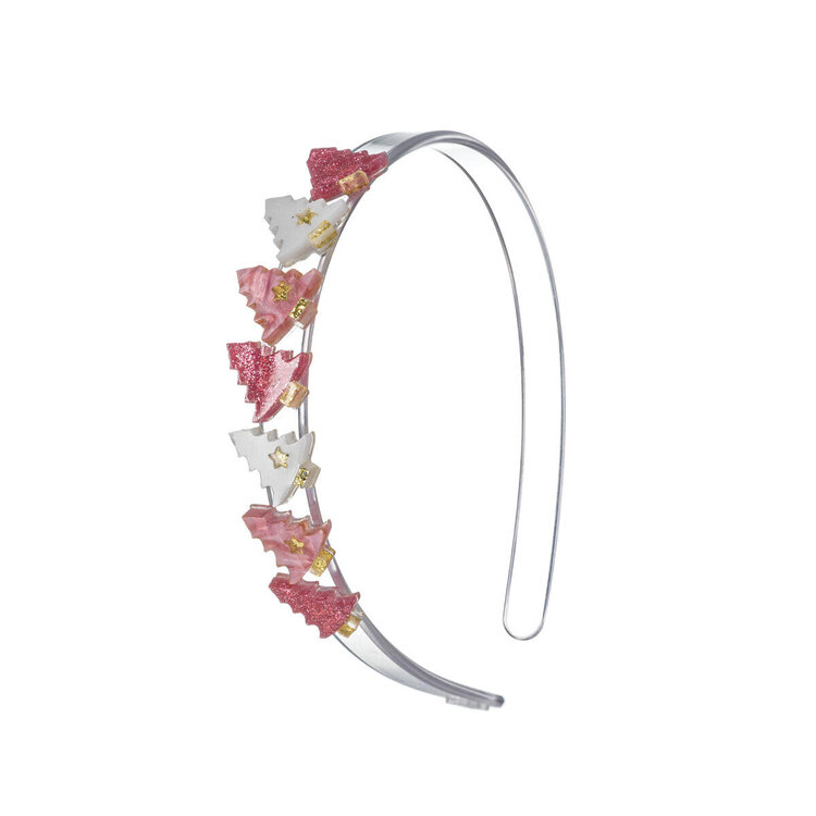Lilies & Roses Christmas Tree Pearlized Headband