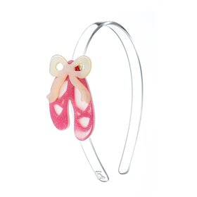 Lilies & Roses Vinatage Pink Ballet Slippers Headband