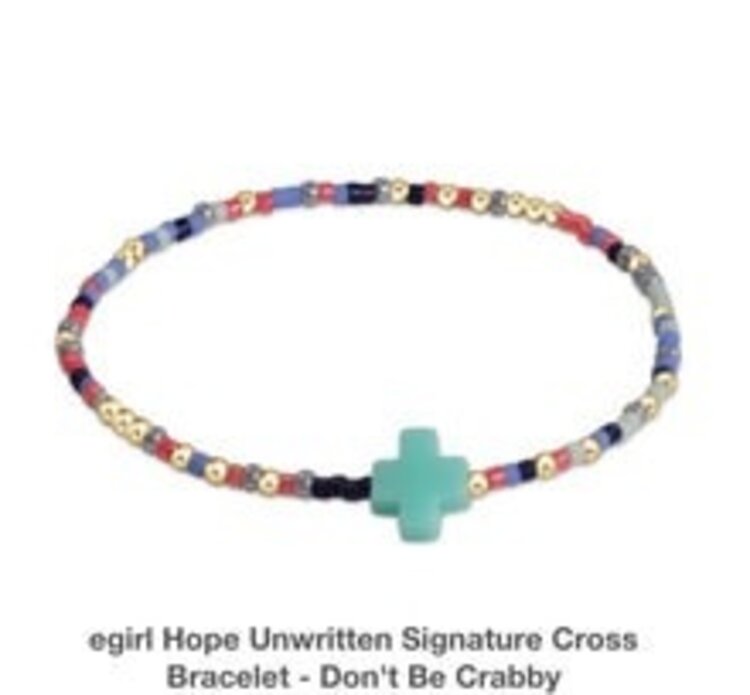 ENewton eGirl Hope Unwritten Sig Cross Bracelet