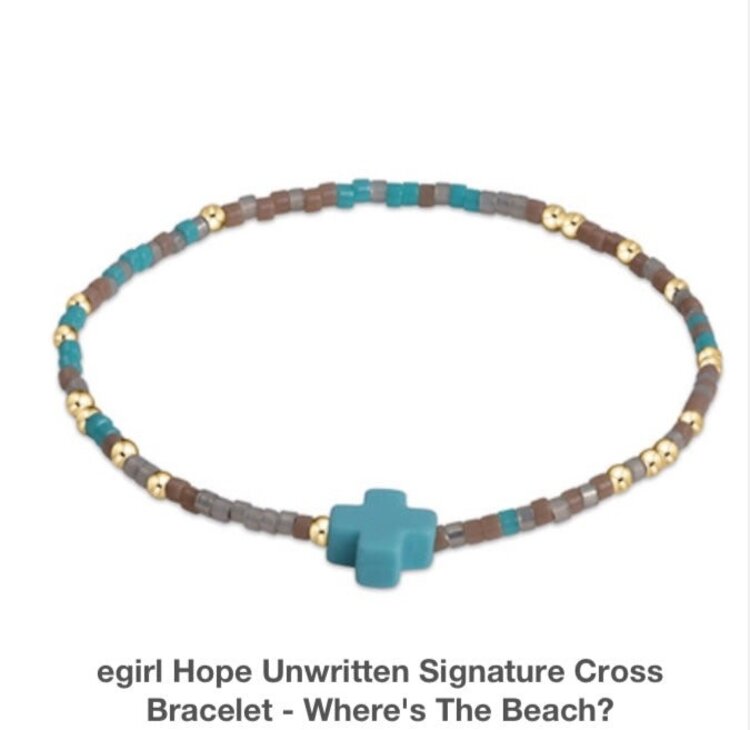 ENewton eGirl Hope Unwritten Sig Cross Bracelet
