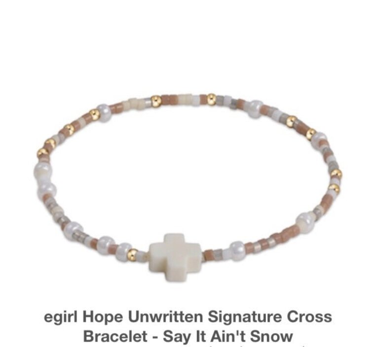 ENewton eGirl Hope Unwritten Sig Cross Bracelet