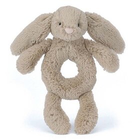 Jellycat Bashful Beige Bunny Ring Rattle