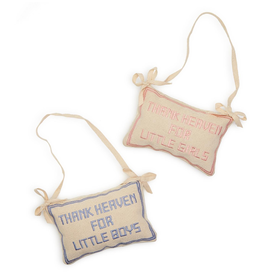 Two's Company Thank Heaven Door Hanger