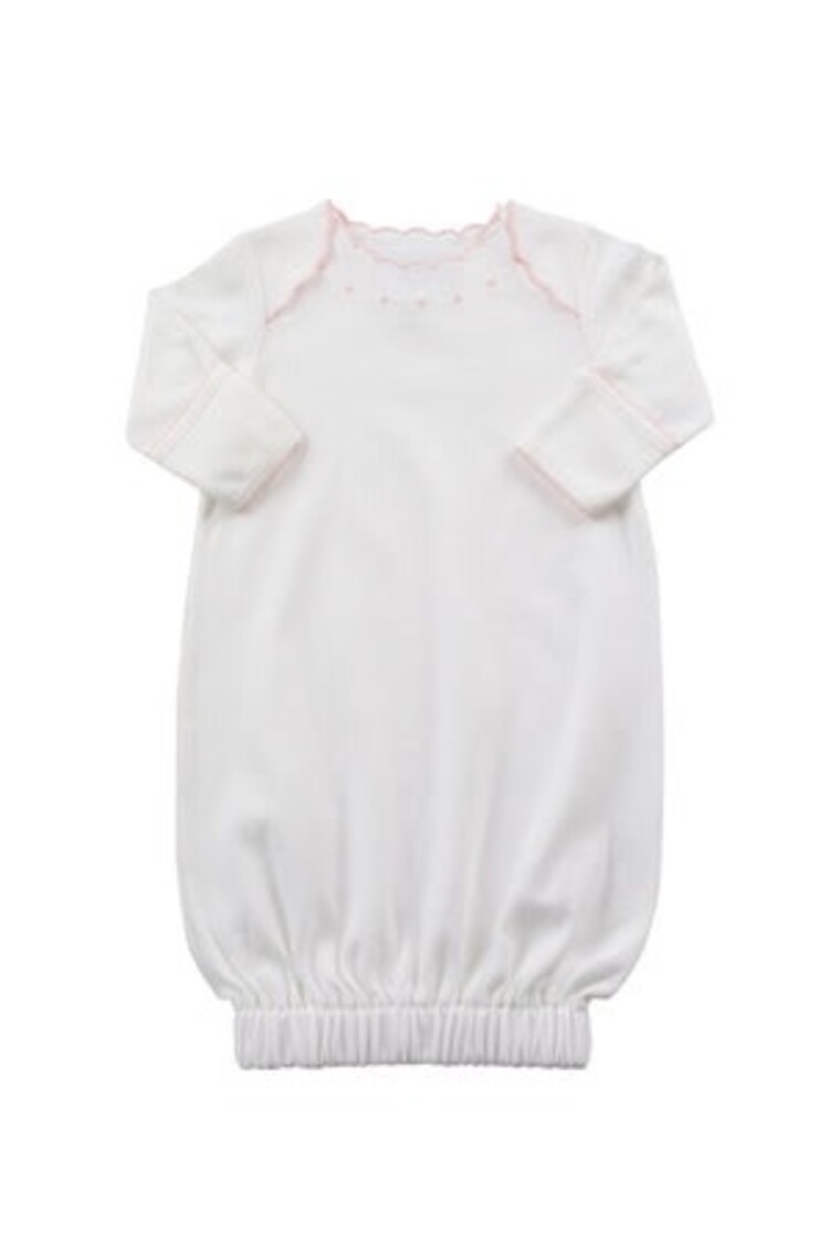 Proper Peony Pink Dotson Scalloped Gown