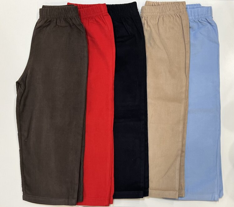 Luigi Kids Deep Red Corduroy Pants