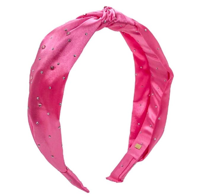 Bari Lynn Satin Silk Stone Headband