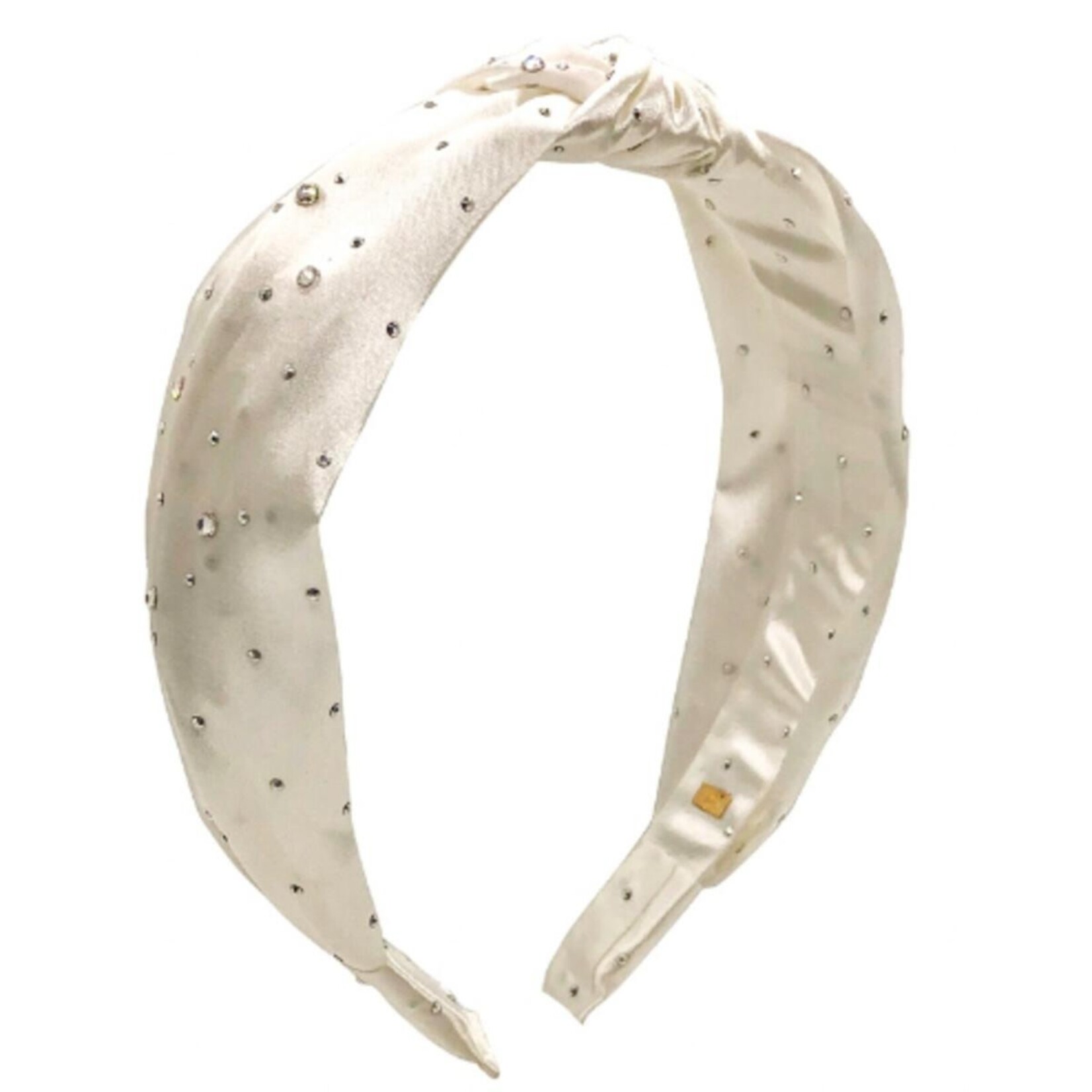 Bari Lynn Satin Silk Stone Headband