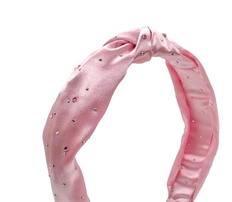 Bari Lynn Satin Silk Stone Headband
