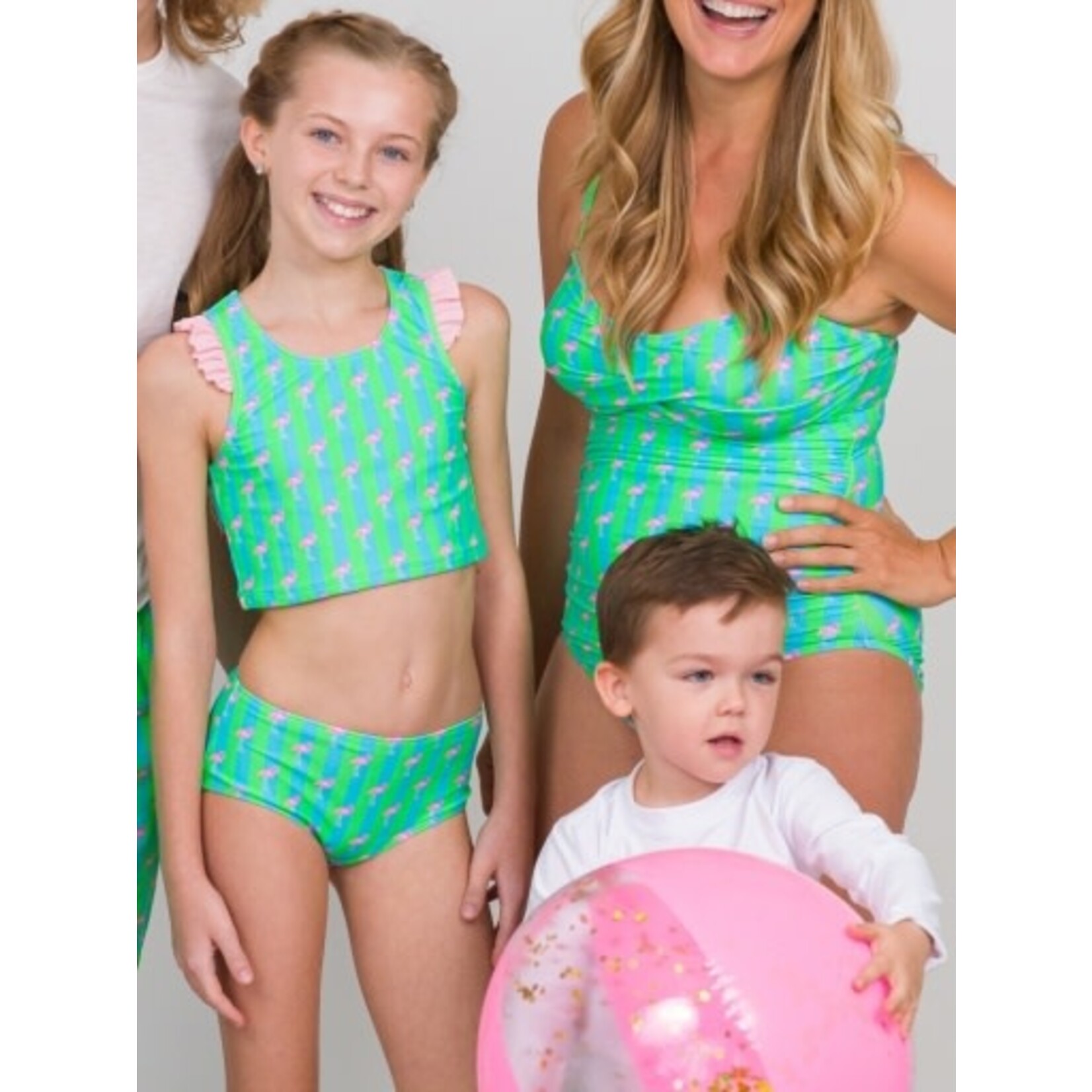 Girls Racerback Flutter Tankini