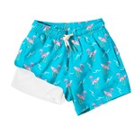 Bermies Surfing Flamingo Swim Trunks