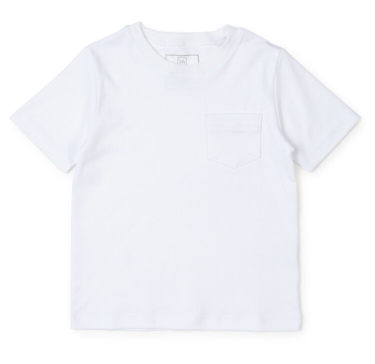 Lila + Hayes White Charles T-Shirt