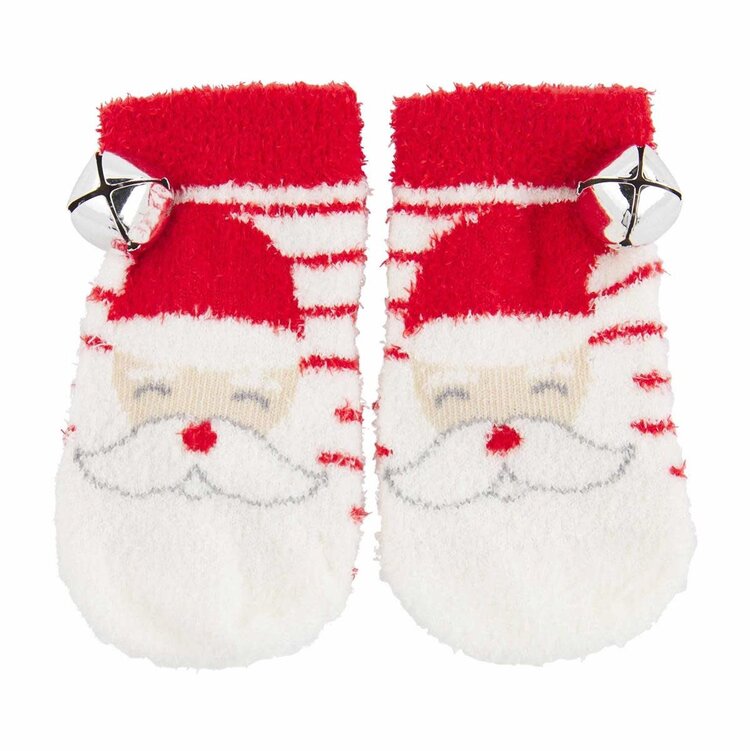 Mud Pie Christmas Chenille Rattle Socks