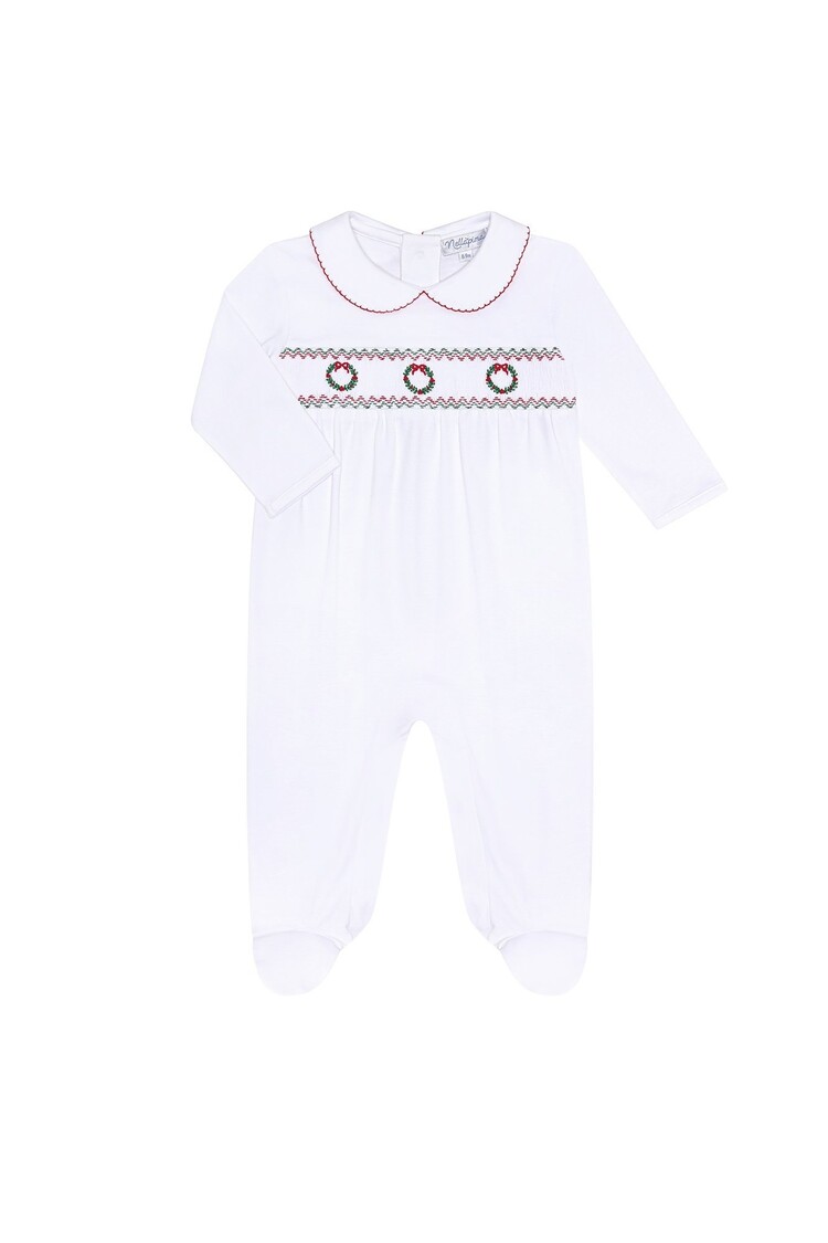 Nella Pima Christmas Wreath  Footie