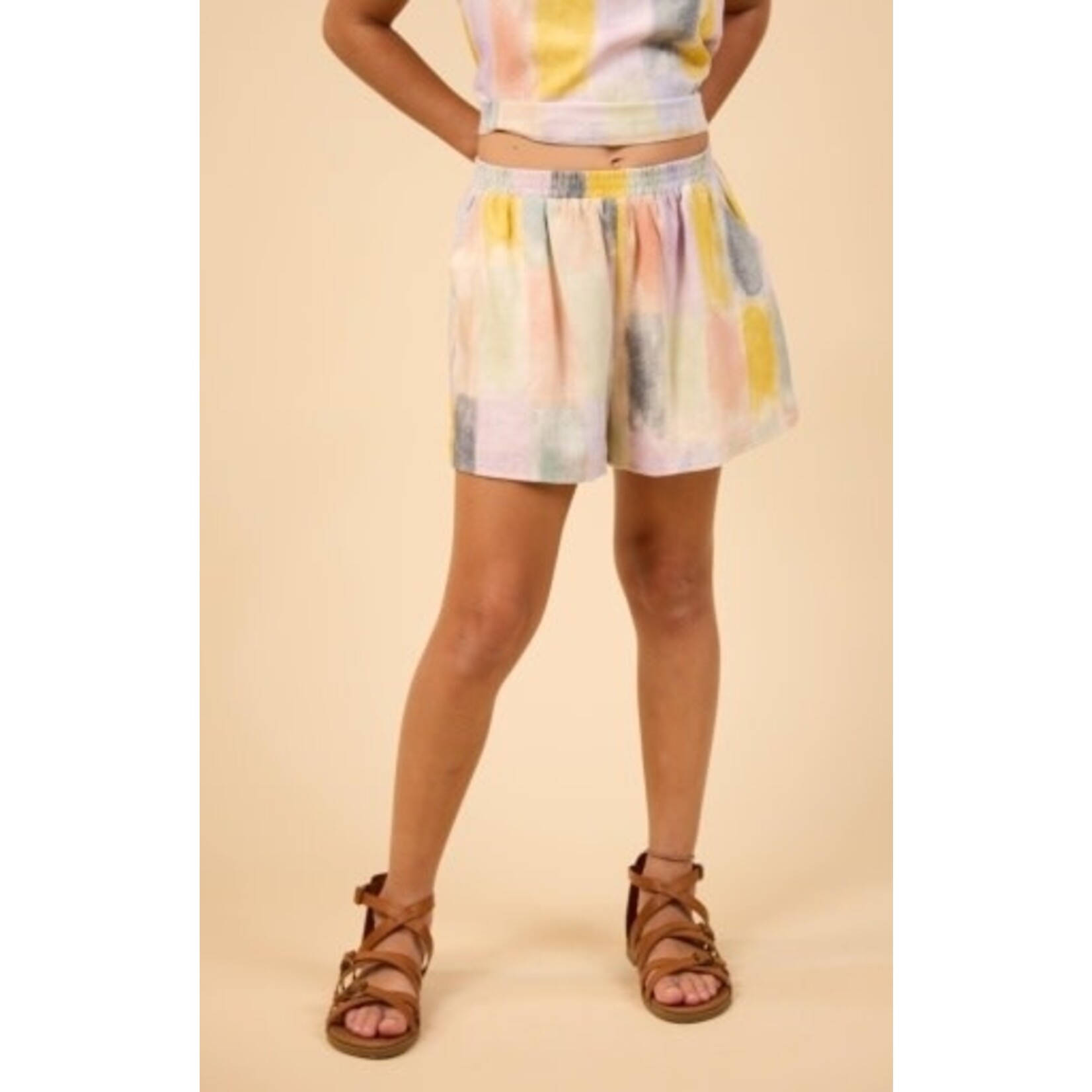Sadie & Sage Watercolor Multi Shorts