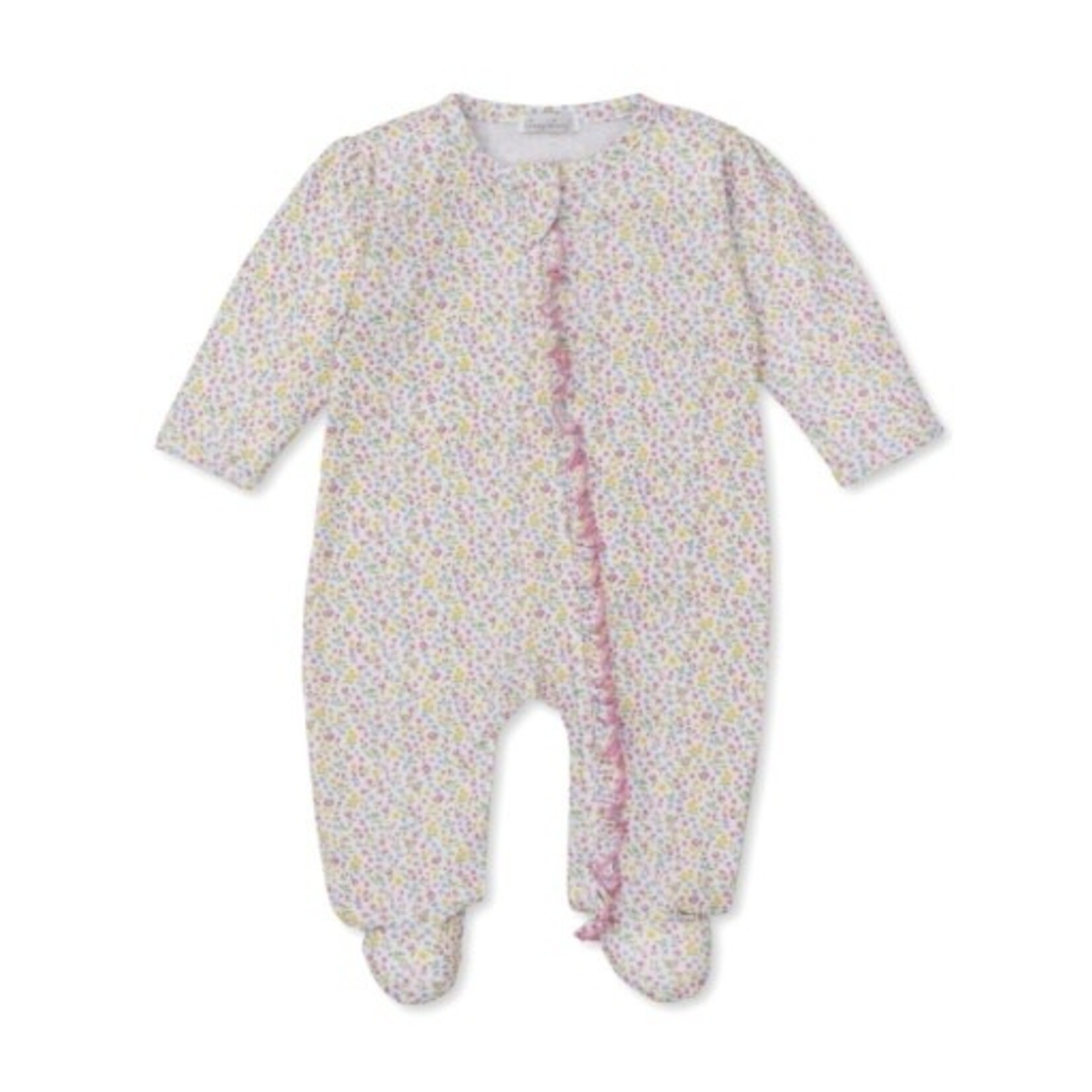 Kissy Kissy Garden Trellis Floral Zip Footie