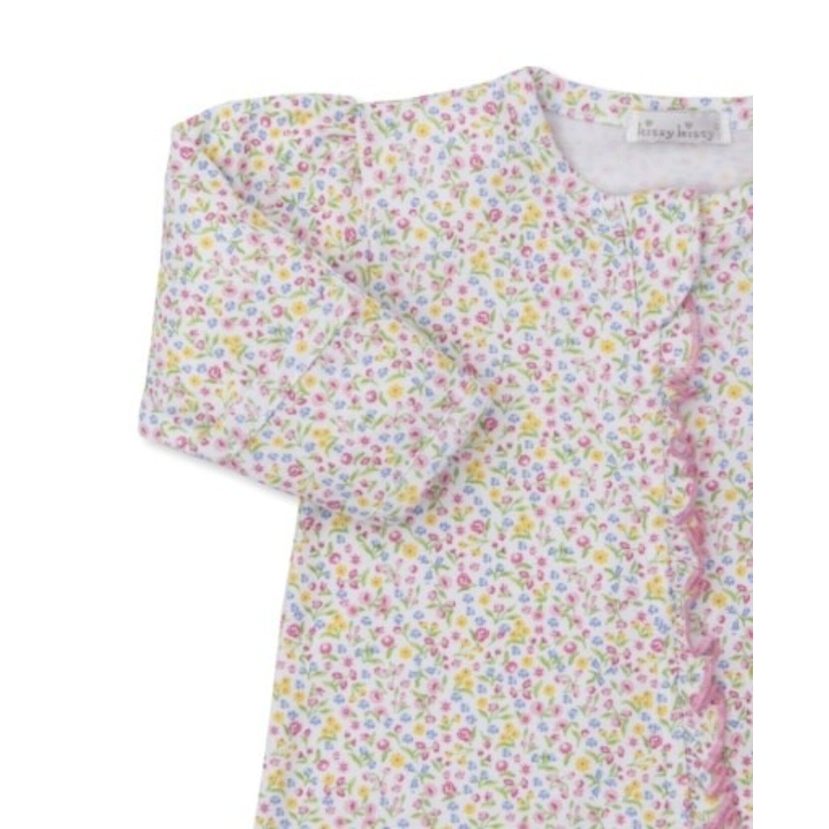 Kissy Kissy Garden Trellis Floral Zip Footie