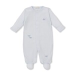 Kissy Kissy SCE Crabs & Whales footie w/ hand emb str