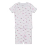 Kissy Kissy Pink Whale Wonder short pj set snug prt