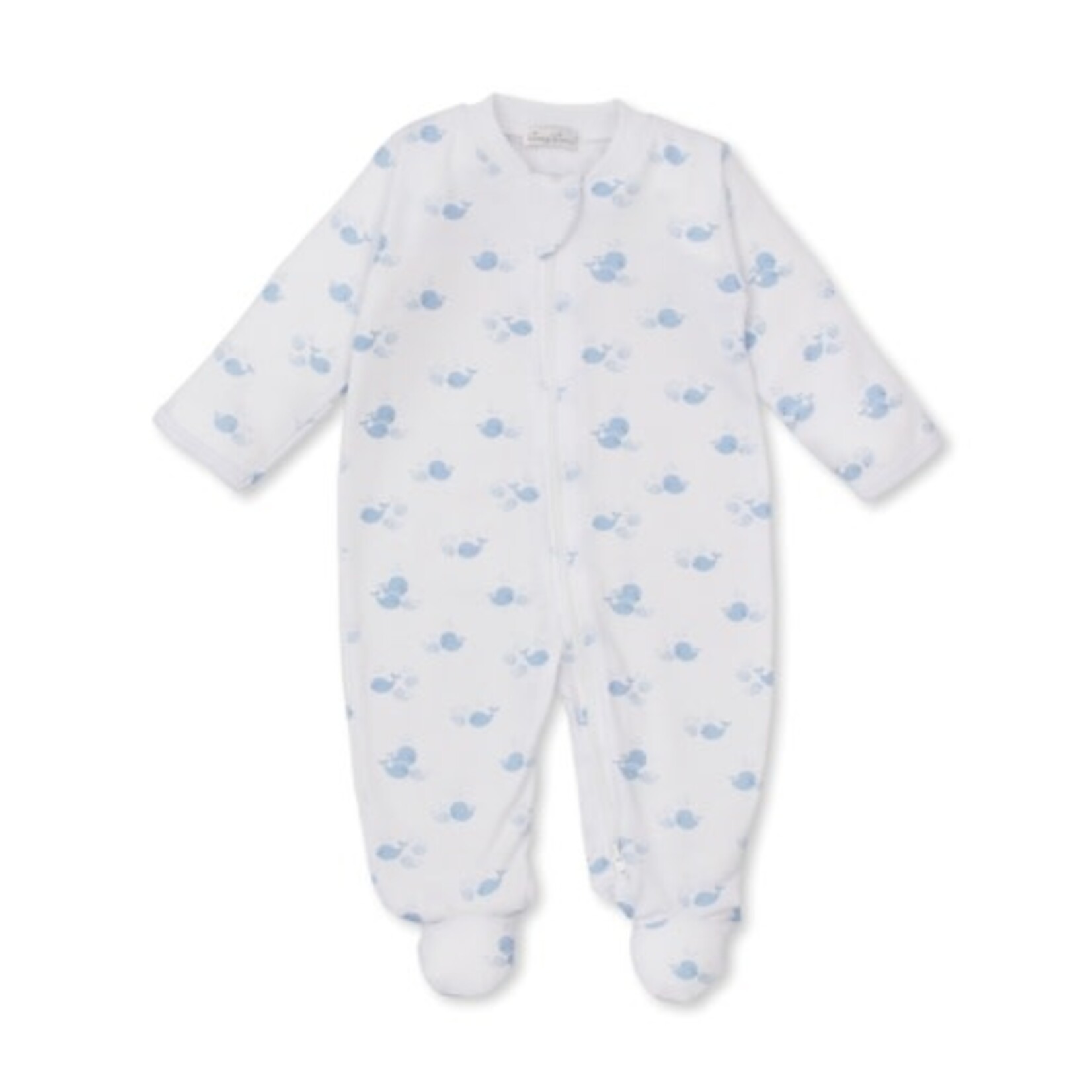Kissy Kissy Whale Wonder Footie w/ Zip prt