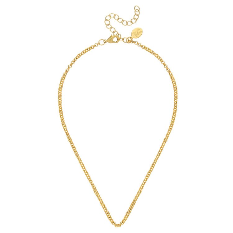Susan Shaw Gold Double Chain Necklace