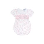 Nella Pima Pink Smocked Toile Bunny Bubble