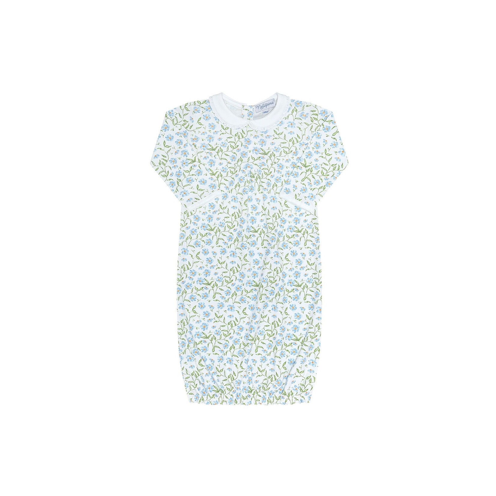 Nella Pima Blue Vines Gown