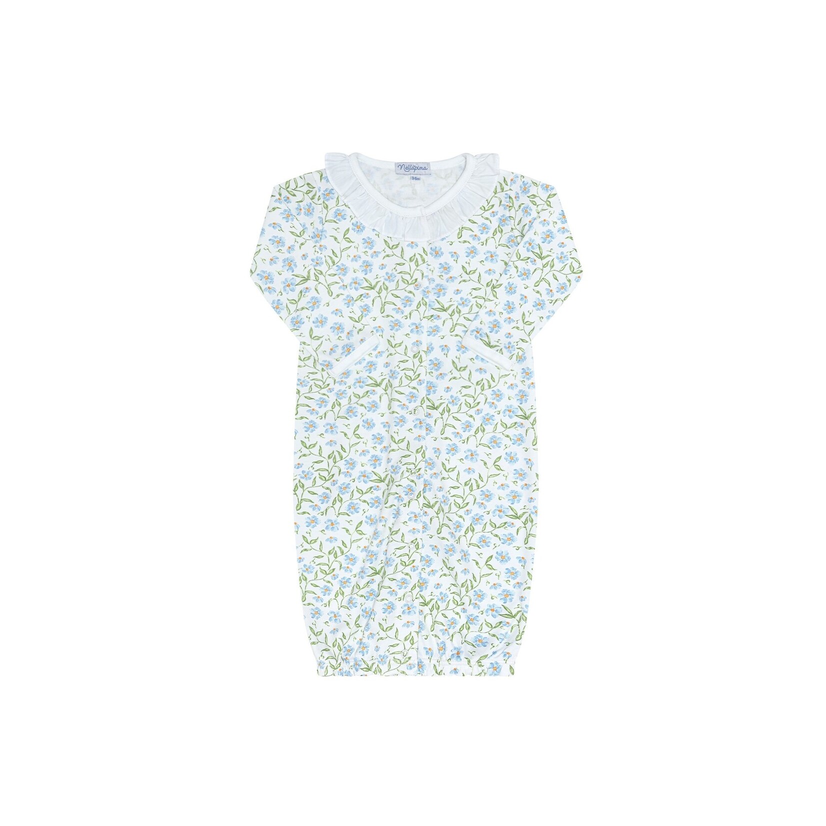Nella Pima Blue Vines Conv Gown