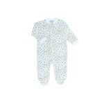 Nella Pima Blue Vines Zip Footie